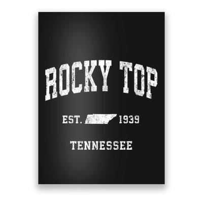 Rocky Top Tennessee Tn Vintage Athletic Poster