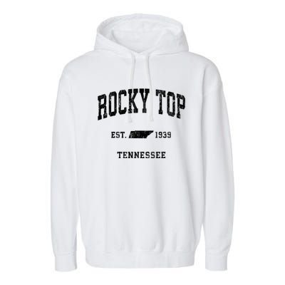 Rocky Top Tennessee Tn Vintage Athletic Garment-Dyed Fleece Hoodie