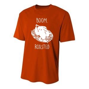 Roasted Turkey Thanksgiving Family Quote Youth Performance Sprint T-Shirt