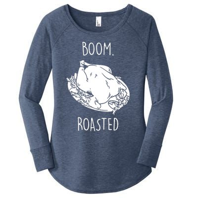 Roasted Turkey Thanksgiving Family Quote Women's Perfect Tri Tunic Long Sleeve Shirt