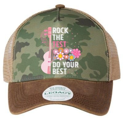Rock The Test Do Your Best Testing Day Teachers Students Legacy Tie Dye Trucker Hat