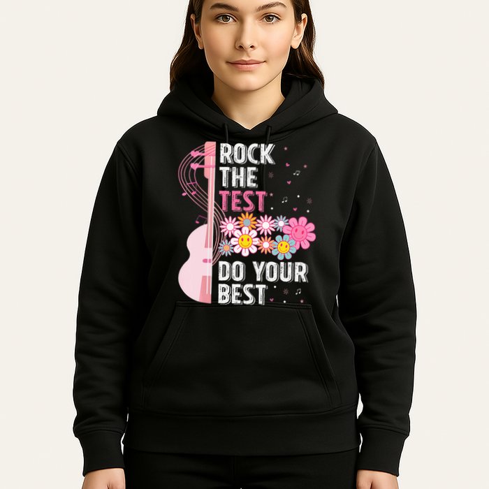 Rock The Test Do Your Best Testing Day Teachers Students Hoodie