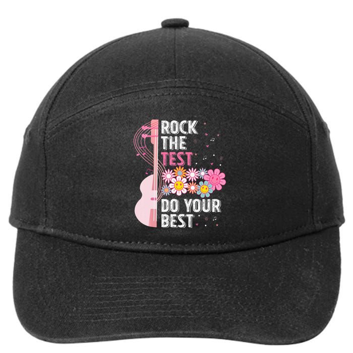 Rock The Test Do Your Best Testing Day Teachers Students 7-Panel Snapback Hat