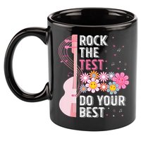 Rock The Test Do Your Best Testing Day Teachers Students 11oz C Handle Ceramic Mug