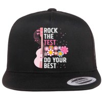 Rock The Test Do Your Best Testing Day Teachers Students Flatbill Hat