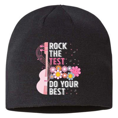 Rock The Test Do Your Best Testing Day Teachers Students Sustainable Beanie