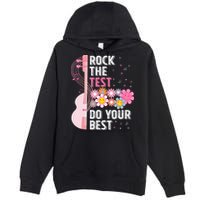 Rock The Test Do Your Best Testing Day Teachers Students Premium Pullover Hoodie