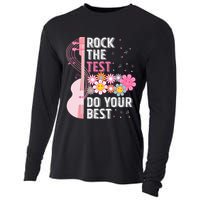 Rock The Test Do Your Best Testing Day Teachers Students Cooling Performance Long Sleeve Crew