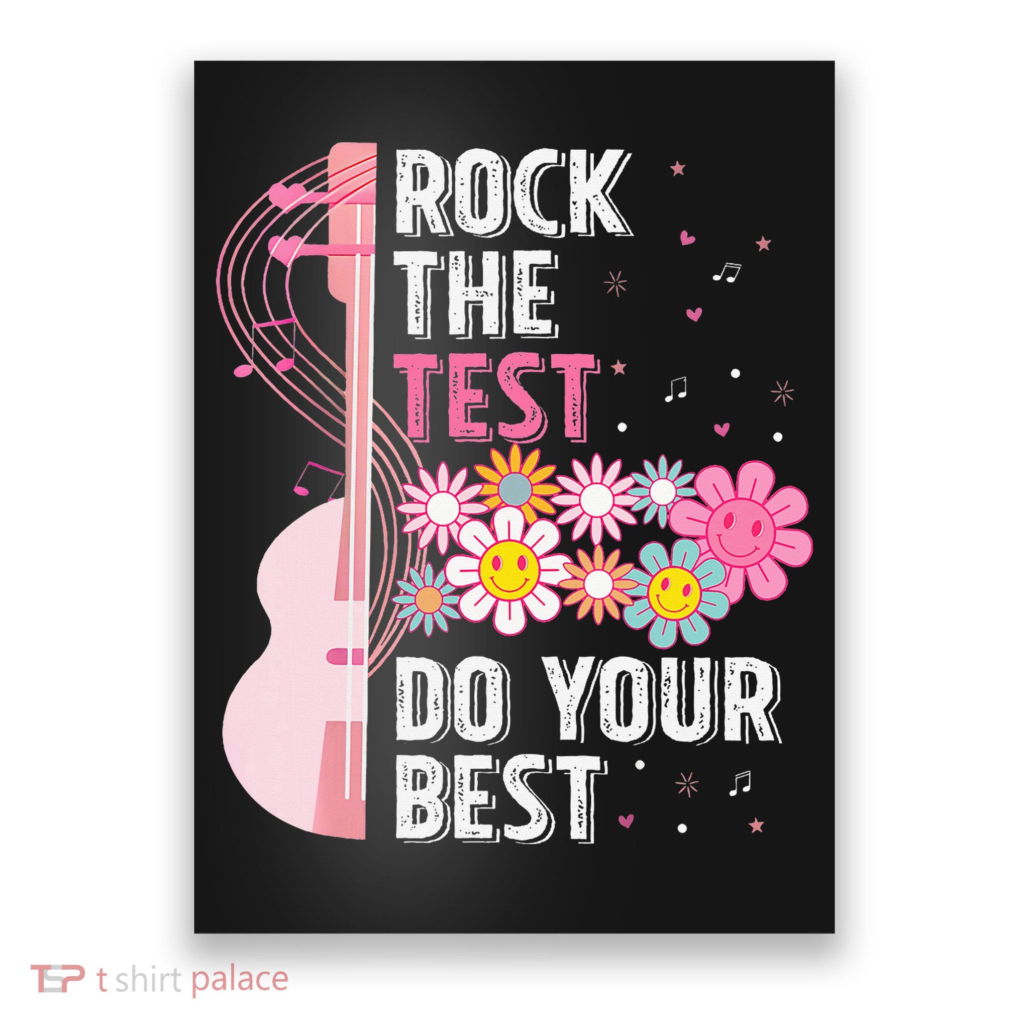 Rock The Test Do Your Best Testing Day Teachers Students Poster
