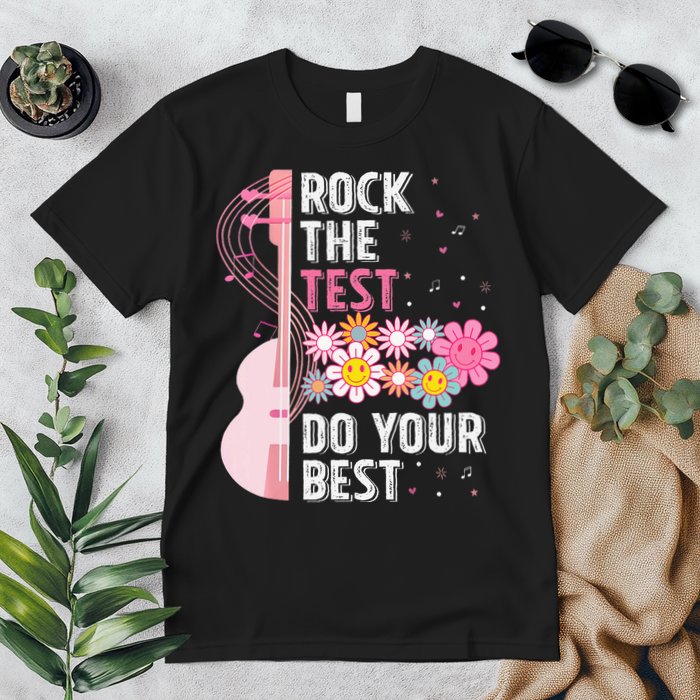 Rock The Test Do Your Best Testing Day Teachers Students Premium T-Shirt