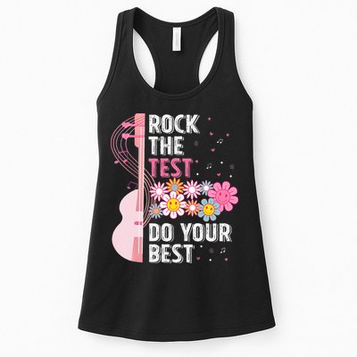 Rock The Test Do Your Best Testing Day Teachers Students Womens Tank Top