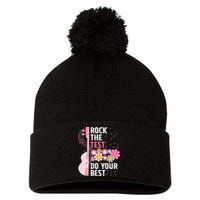 Rock The Test Do Your Best Testing Day Teachers Students Pom Pom 12in Knit Beanie