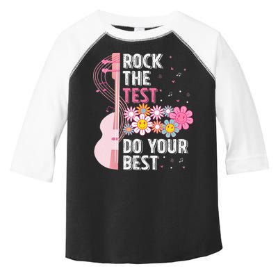 Rock The Test Do Your Best Testing Day Teachers Students Toddler Fine Jersey T-Shirt