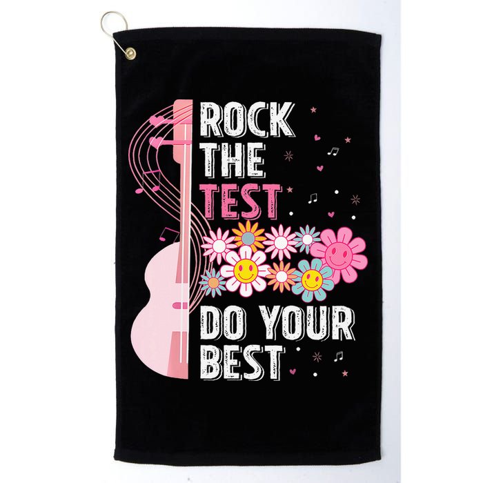 Rock The Test Do Your Best Testing Day Teachers Students Golf Towel