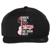 Rock The Test Do Your Best Testing Day Teachers Students Wool Snapback Cap