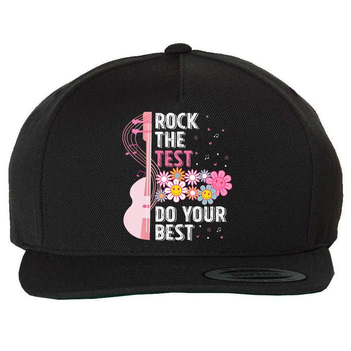 Rock The Test Do Your Best Testing Day Teachers Students Wool Snapback Cap