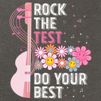 Rock The Test Do Your Best Testing Day Teachers Students Cotton Canvas Backpack