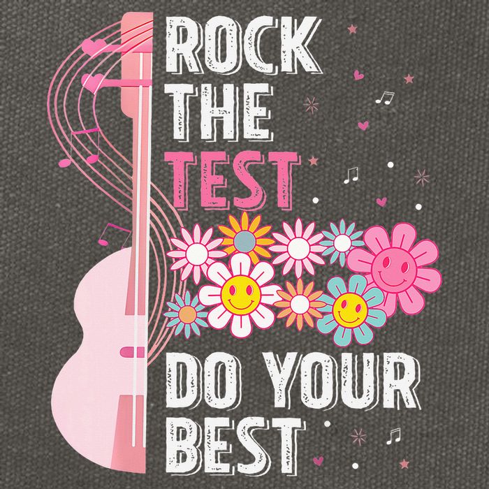 Rock The Test Do Your Best Testing Day Teachers Students Cotton Canvas Backpack
