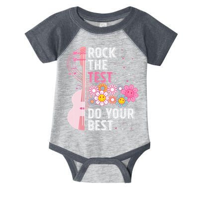 Rock The Test Do Your Best Testing Day Teachers Students Infant Baby Jersey Bodysuit