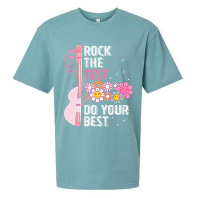 Rock The Test Do Your Best Testing Day Teachers Students Sueded Cloud Jersey T-Shirt