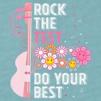 Rock The Test Do Your Best Testing Day Teachers Students Sueded Cloud Jersey T-Shirt