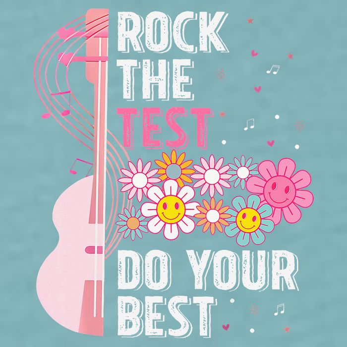 Rock The Test Do Your Best Testing Day Teachers Students Sueded Cloud Jersey T-Shirt