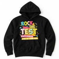 Rock The Test Day Motivational Retro Teachers Testing Day Hoodie