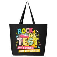 Rock The Test Day Motivational Retro Teachers Testing Day 25L Jumbo Tote