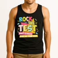 Rock The Test Day Motivational Retro Teachers Testing Day Tank Top