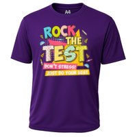 Rock The Test Day Motivational Retro Teachers Testing Day Performance Shirt