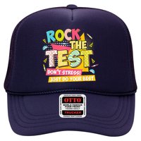 Rock The Test Day Motivational Retro Teachers Testing Day Hat