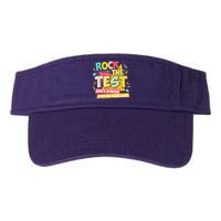 Rock The Test Day Motivational Retro Teachers Testing Day Visor