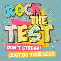 Rock The Test Day Motivational Retro Teachers Testing Day Sueded Cloud Jersey T-Shirt