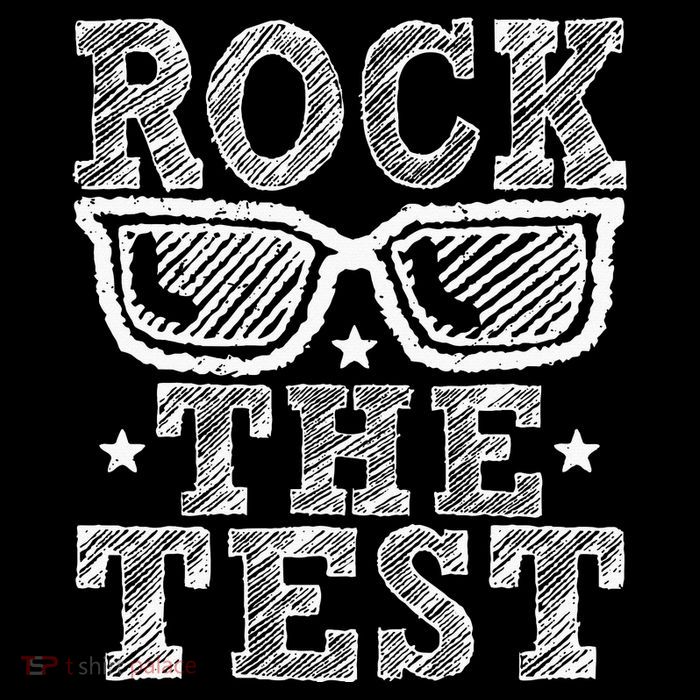 Rock The Test Testing Day Retro Motivational Teacher Tall T-Shirt