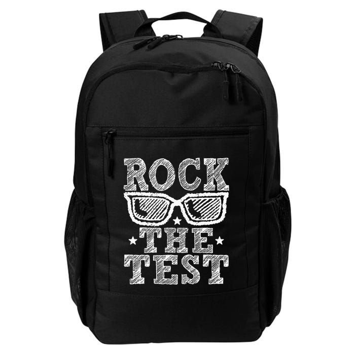 Rock The Test Testing Day Retro Motivational Teacher Backpack