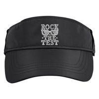Rock The Test Testing Day Retro Motivational Teacher Adult Drive Performance Visor