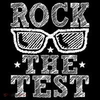 Rock The Test Testing Day Retro Motivational Teacher Poster