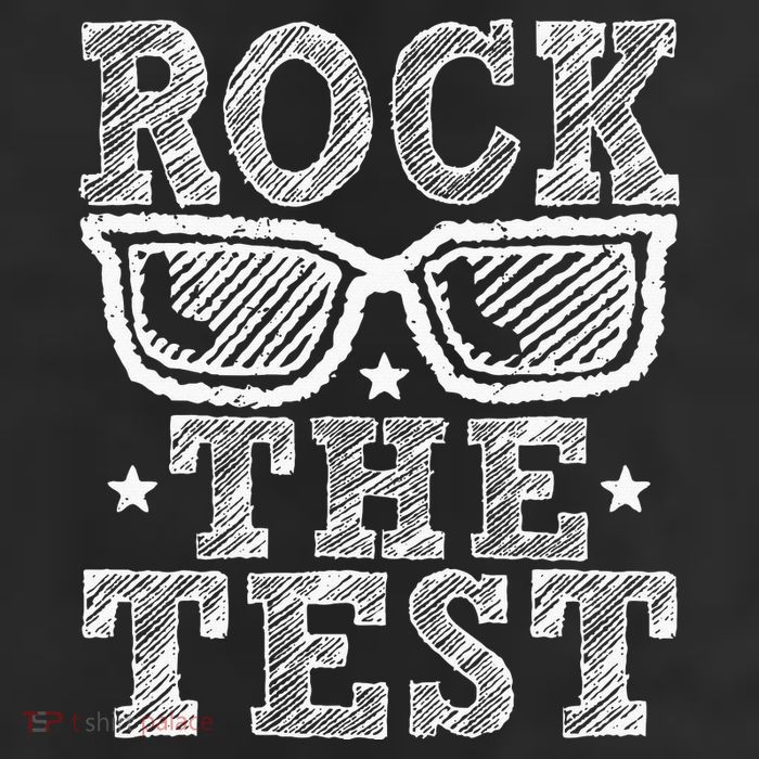 Rock The Test Testing Day Retro Motivational Teacher Trucker Hat