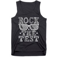 Rock The Test Testing Day Retro Motivational Teacher Tank Top