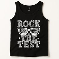 Rock The Test Testing Day Retro Motivational Teacher Tank Top