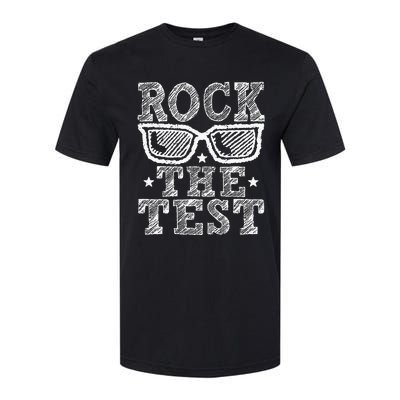 Rock The Test Testing Day Retro Motivational Teacher Softstyle CVC T-Shirt