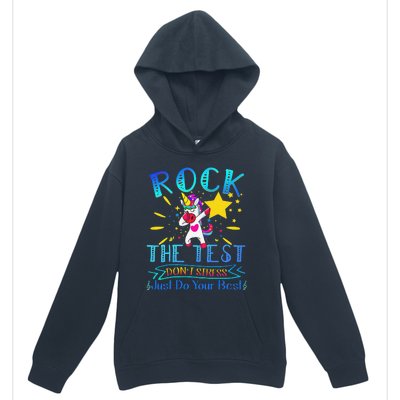 Rock The Test Teacher Test Day Testing Day Funny Teacher Urban Pullover Hoodie