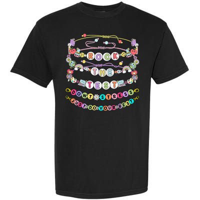 Rock The Test Dont Stress Do Your Best Bracelet Test Day Garment-Dyed Heavyweight T-Shirt