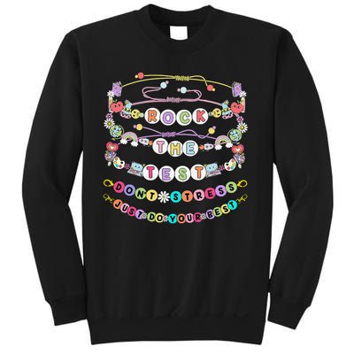 Rock The Test Dont Stress Do Your Best Bracelet Test Day Sweatshirt
