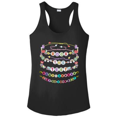 Rock The Test Dont Stress Do Your Best Bracelet Test Day Ladies PosiCharge Competitor Racerback Tank