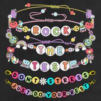Rock The Test Dont Stress Do Your Best Bracelet Test Day 12oz Stainless Steel Coffee Mug