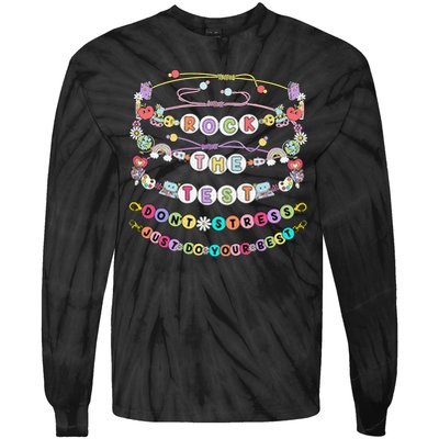 Rock The Test Dont Stress Do Your Best Bracelet Test Day Tie-Dye Long Sleeve Shirt