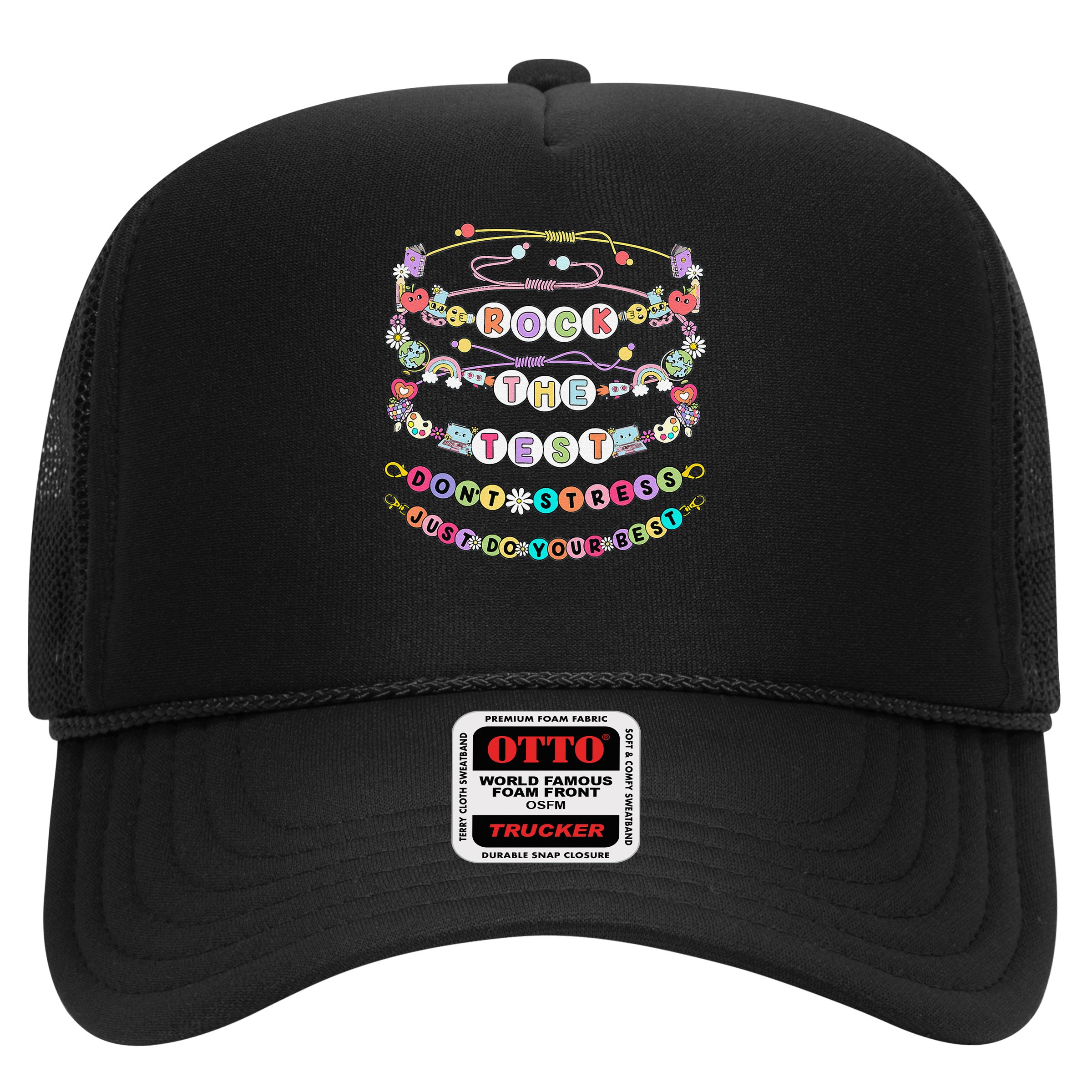 Rock The Test Dont Stress Do Your Best Bracelet Test Day Hat