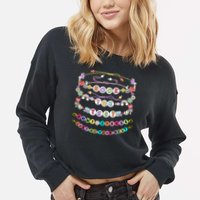 Rock The Test Dont Stress Do Your Best Bracelet Test Day Cropped Pullover Crew