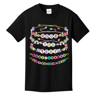 Rock The Test Dont Stress Do Your Best Bracelet Test Day Kids T-Shirt